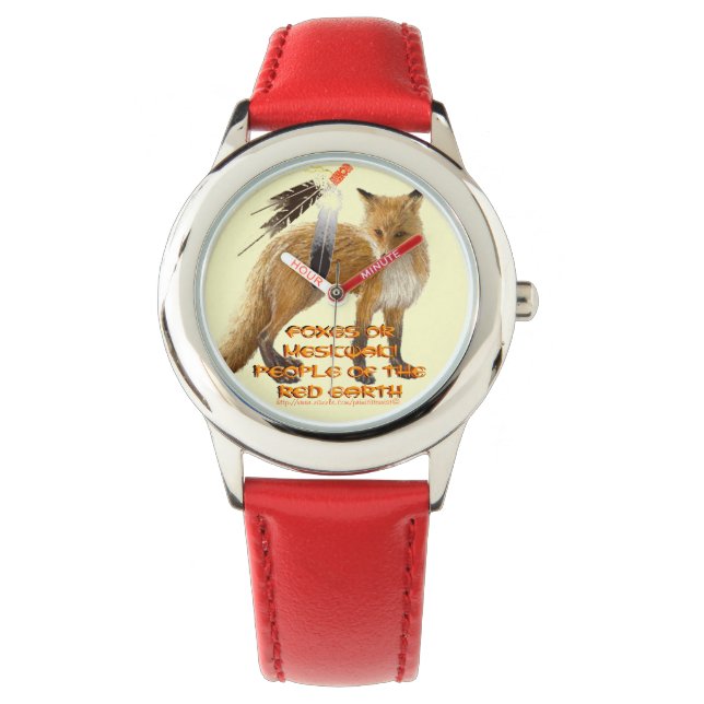 "Foxes or Meskwaki – People of the Red Earth" Watch (Front)