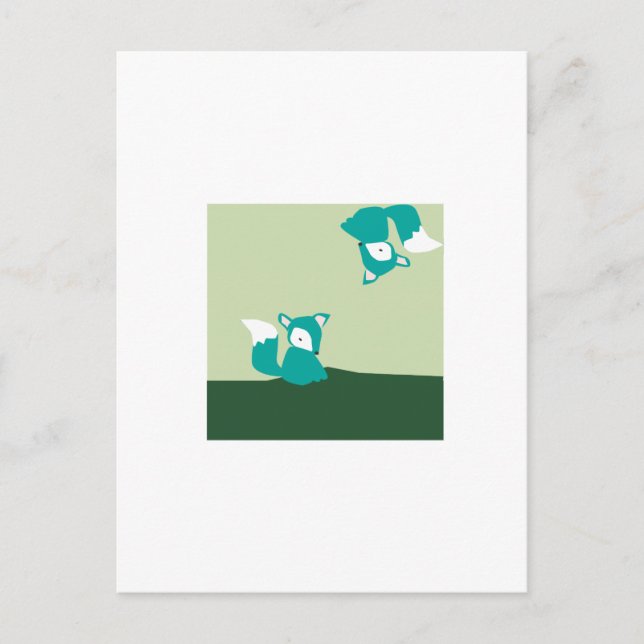 Foxes Postcard (Front)