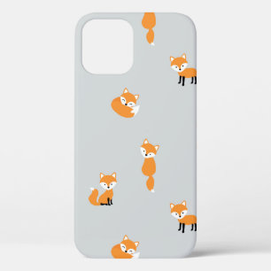 Foxes seamless pattern iPhone 12 case
