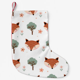 Foxes & Trees: Childish Small Christmas Stocking