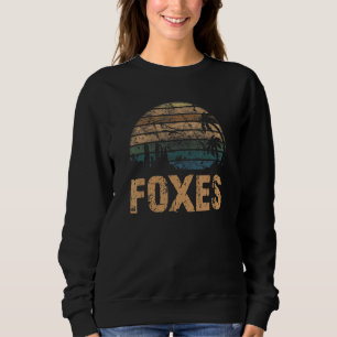 Foxes Vintage Sunset Distressed Sweatshirt