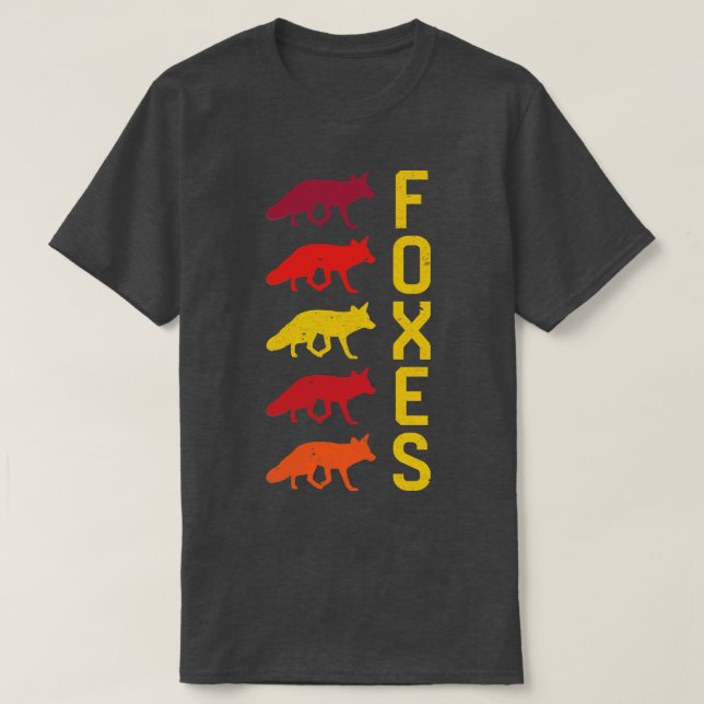 Foxes Vintage T-Shirt (Design Front)
