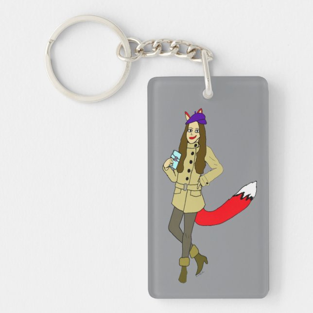 Foxgirl  key ring (Front)