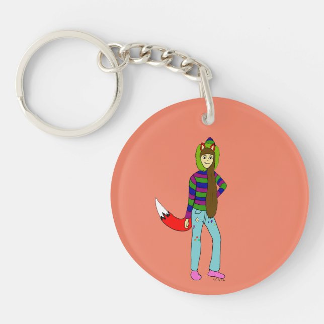 foxgirl  key ring (Front)