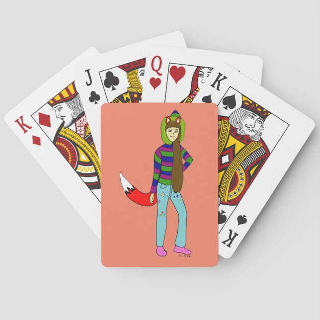 foxgirl playing cards (Back)