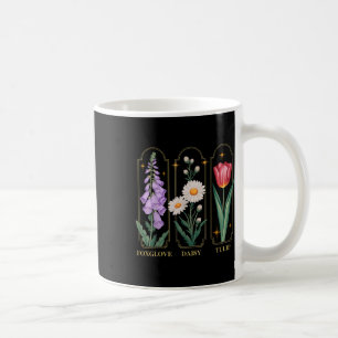 Foxglove Daisy Tulip Floral  Coffee Mug