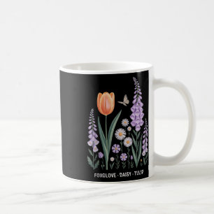 Foxglove Daisy Tulip Floral Nature Art Coffee Mug