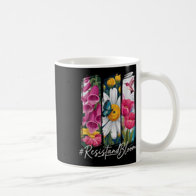 Foxglove Daisy Tulip Spring Flower  Coffee Mug (Right)