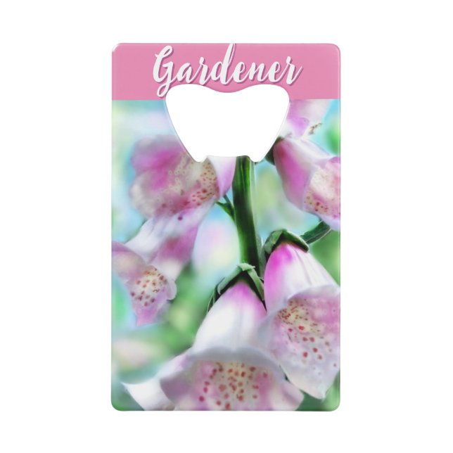 Foxglove Flowers Floral Pink Garden Personalised (Front)