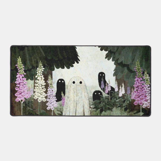 Foxglove Ghost Desk Mat (Front)