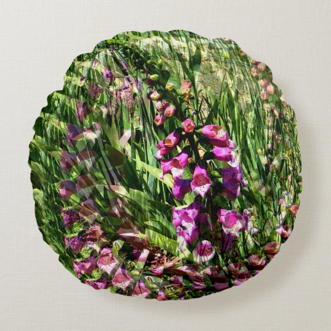 Foxglove Love...... Round Cushion (Front)