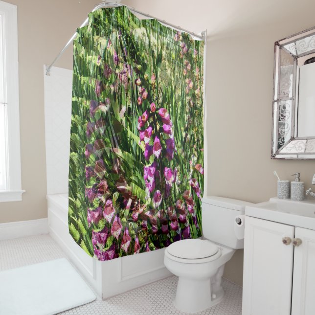 Foxglove Love..... Shower Curtain (In Situ)