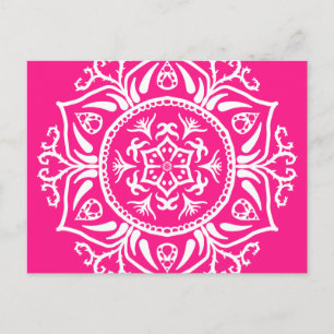 Foxglove Mandala Postcard