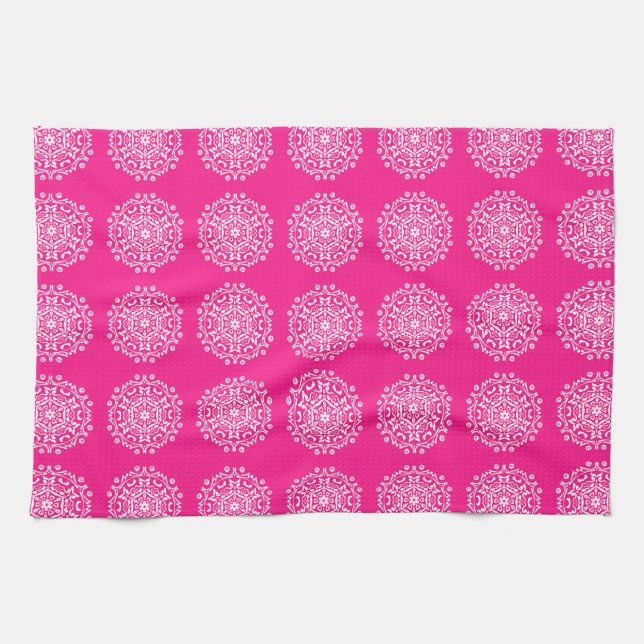 Foxglove Mandala Tea Towel (Horizontal)
