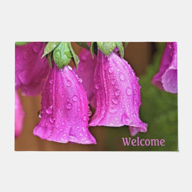 Foxglove Twins Welcome Mat (Front)