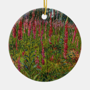 Foxgloves, c.1916 (oil on canvas) ceramic ornament