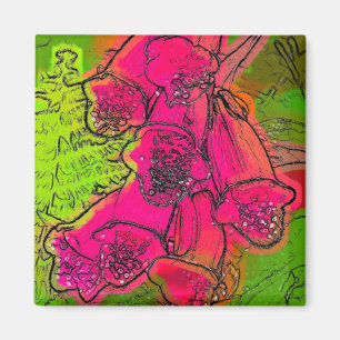 FOXGLOVES MAGNET