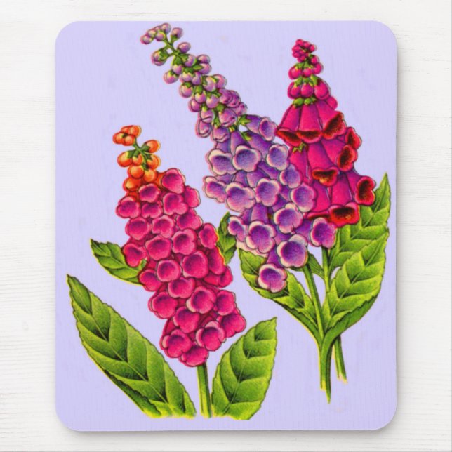 foxgloves mouse pad (Front)