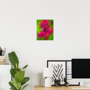 FOXGLOVES POSTER