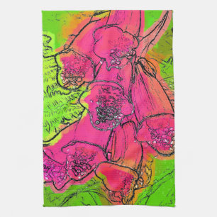 FOXGLOVES TEA TOWEL