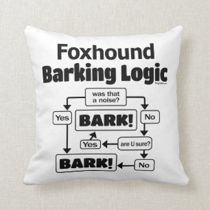 Foxhound Barking Logic Cushion