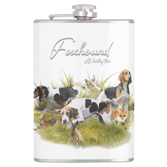 Foxhound  hip flask (Front)