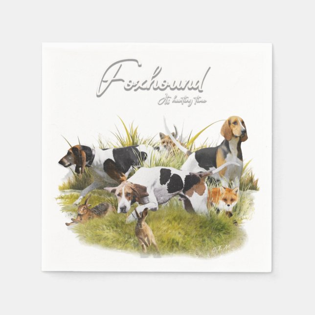 Foxhound  napkin (Front)