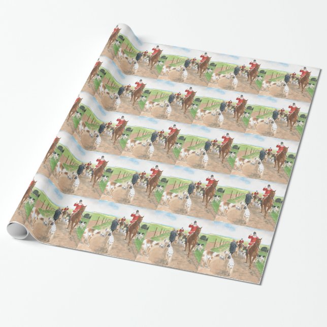 Foxhunt 3 wrapping paper (Unrolled)
