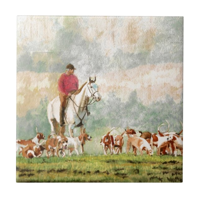 Foxhunt Ceramic Tile (Front)