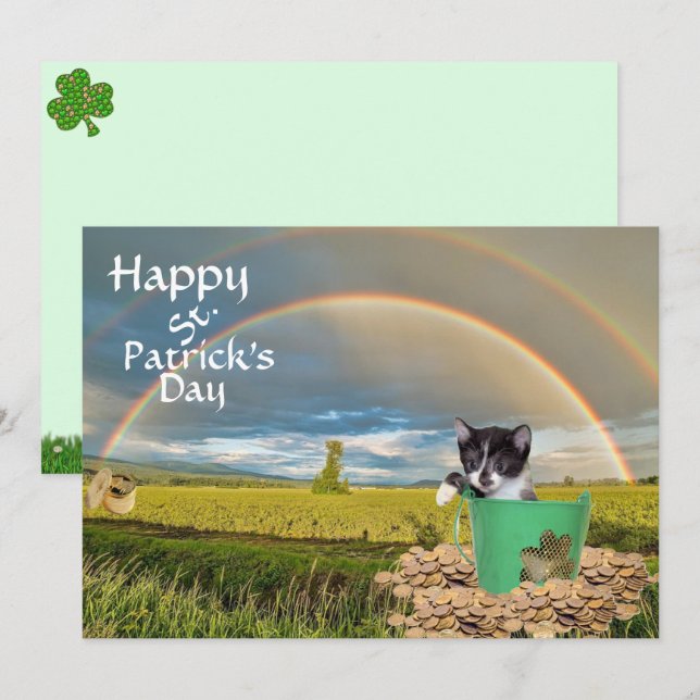 Foxi Moxi Cat's St. Patrick's Day (Front/Back)
