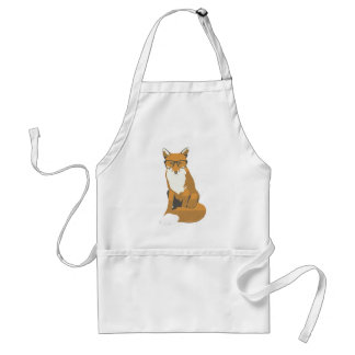 Foxter on White Standard Apron