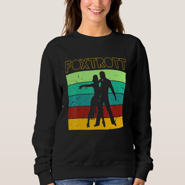 Foxtrot Dancing Couple Vintage Sweatshirt (Front)