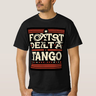 Foxtrot Delta Tango Distressed Patriotic Phonetic T-Shirt