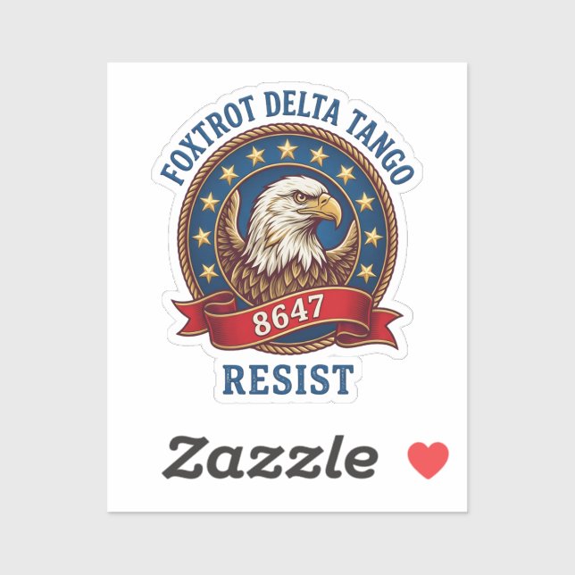 Foxtrot Delta Tango Resist (Sheet)