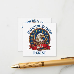 Foxtrot Delta Tango Resist Enclosure Card