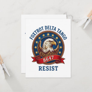 Foxtrot Delta Tango Resist Invitation