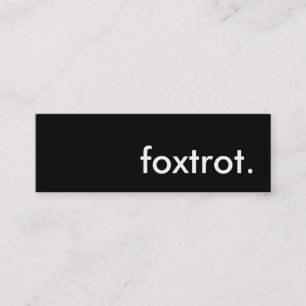 foxtrot. mini business card