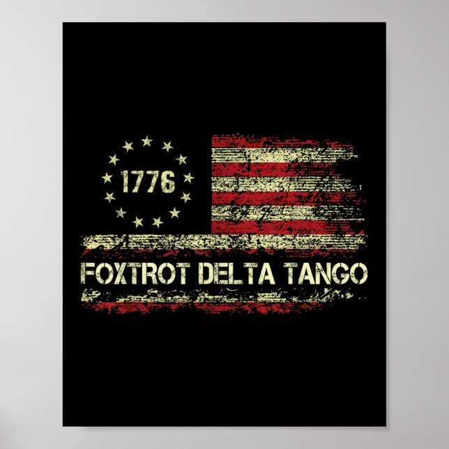 Foxtrots Delta Tangos Funny Foxtrots Delta Tangos  Poster (Front)