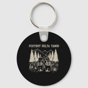 Foxtrots Deltas Tangos Funny Resist Bear  Key Ring