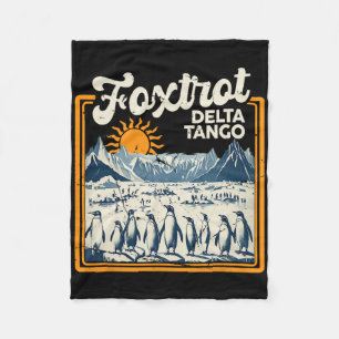 Foxtrots Deltas Tangos Penguins Anti Trump 2 Fleece Blanket
