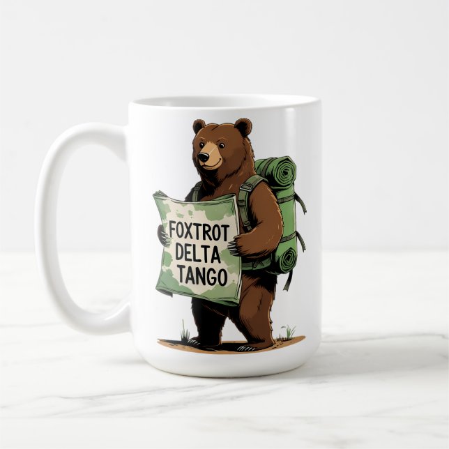 Foxtrots Deltas Tangos Resist Bear Funny Fdt Natio Coffee Mug (Left)