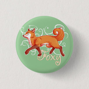 Foxy 3 Cm Round Badge