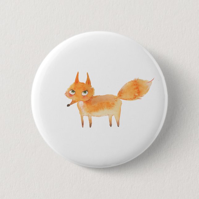 Foxy 6 Cm Round Badge (Front)