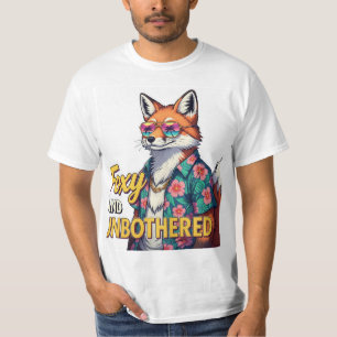 Foxy and Unbothered: Cool Fox Graphic T-Shirt