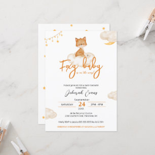 Foxy Baby Baby Shower Invitation
