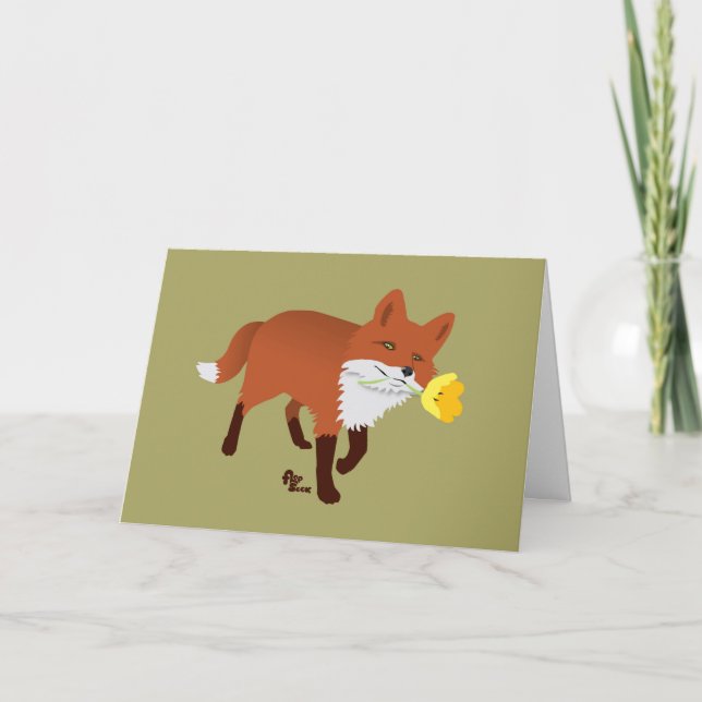 Foxy Birthday Card (Front)