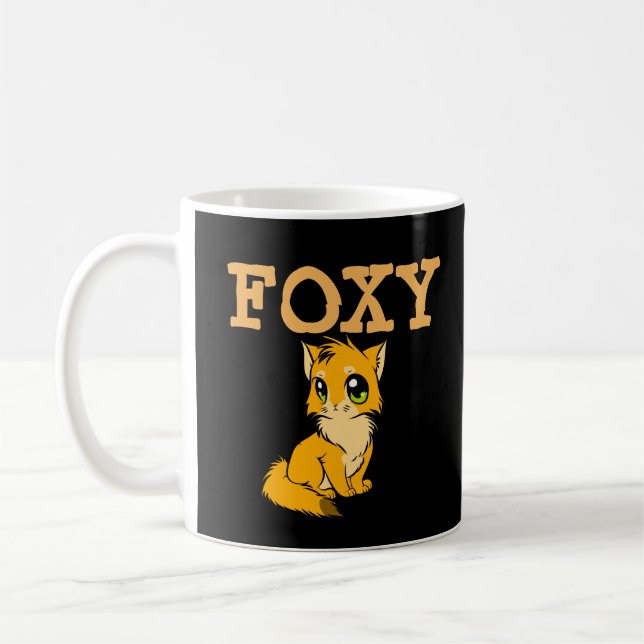 FOXY CAT Coffee Mugs for Christmas (Left)
