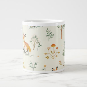 "Foxy Delight Ceramic Mug" Large Coffee Mug