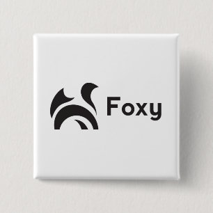 Foxy Design 15 Cm Square Badge