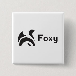 Foxy Design 15 Cm Square Badge